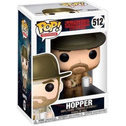 Funko Pop ! Television Stranger Things - Hopper (512)  Vinyl Figure 9Cm Hooper