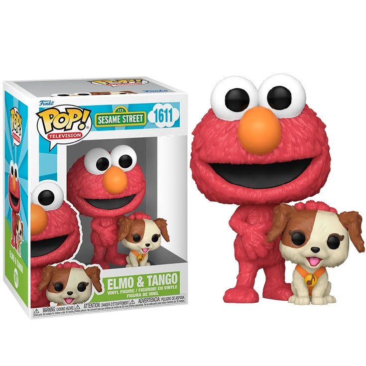 Funko Pop ! Television Sesame Street (1611) Elmo & Tango Vinyl Figure 9Cm