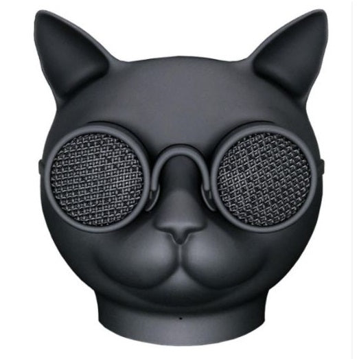 AKAI | SPEAKER BLUETOOTH AUX USB CASSA LED PORTATILE NERA CANE/GATTO BILLY BLACK