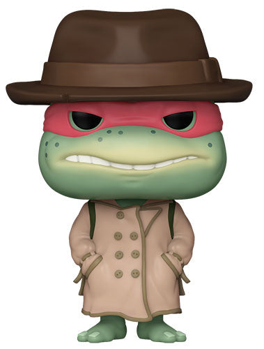 Funko Pop ! Movies Tartarughe Ninja (1612) Raphael W/Coat & Hat Raffaello Tmnt