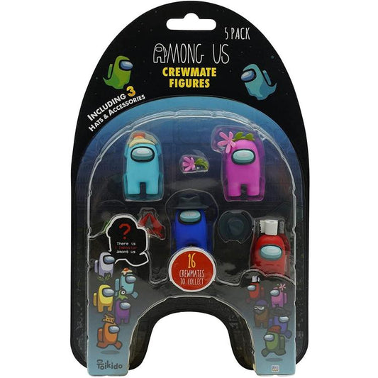 AMONG US CREWMATE FIGURES 5 PACK TOIKIDO PMI LTD KIDS TOYS -  CHI è L'IMPOSTORE?