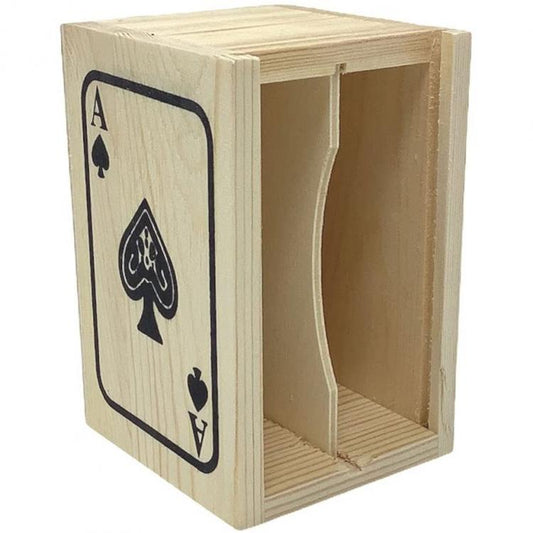 Scatola In Legno Cofanetto Canastra Mazzo Carte Gioco Francesi Napoletane Poker