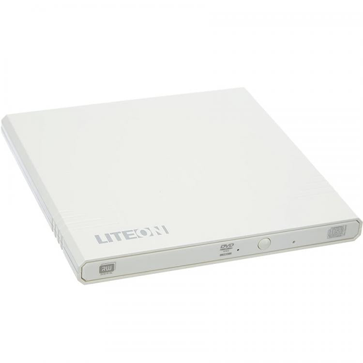 Liteon Masterizzatore Lettore Dvd Rw Cd Esterno Portatile Usb 2.0 Bianco Ebau108