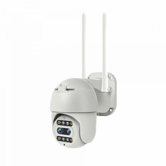 Telecamera Ptz Ip Wifi Zoom 10X Videosorveglianza Led Visione Notturna A Colori