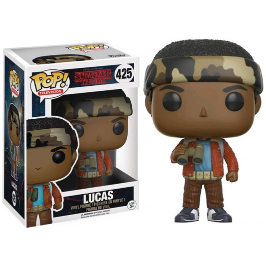 Funko Pop ! Television Stranger Things S1- (425) Lucas W / Bandana Figure 9Cm