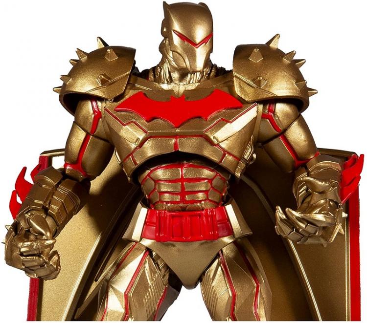 DC MULTIVERSE BATMAN HELLBAT SUIT GOLD EDIT. McFARLANE STATUA ACTION FIGURE 18cm