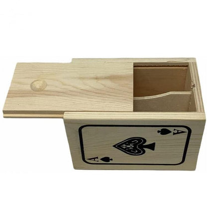 Scatola In Legno Cofanetto Canastra Mazzo Carte Gioco Francesi Napoletane Poker