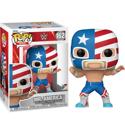 Funko Pop ! Wwe - (162) Mr. America Wrestling Vinyl Figure 9Cm Da Collezione