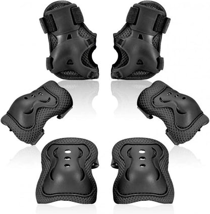 Set Protezioni Bambini Polsi Ginocchiere Gomitiere Bici Bicicletta Pattini Skate