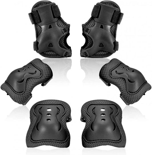 Set Protezioni Bambini Polsi Ginocchiere Gomitiere Bici Bicicletta Pattini Skate