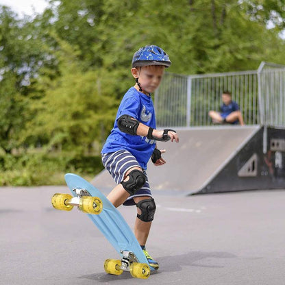 Set Protezioni Bambini Polsi Ginocchiere Gomitiere Bici Bicicletta Pattini Skate