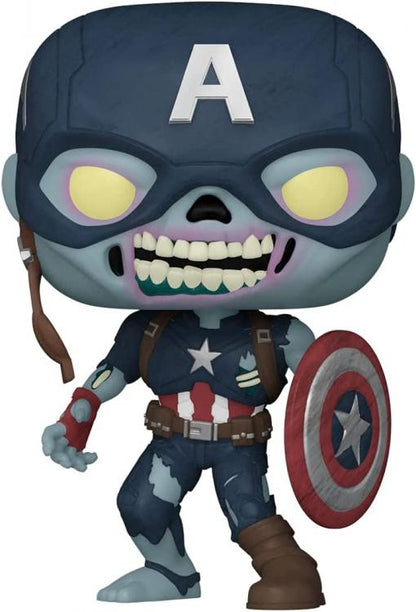 Funko Pop Marvel What If...? Zombie Captain America (941) Statuetta Vinyl Figure