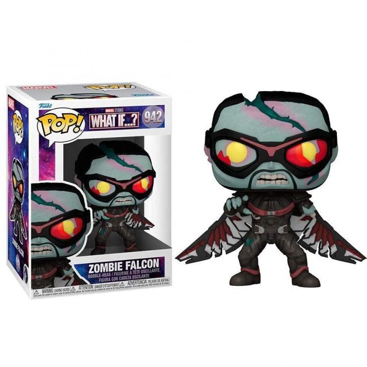 Funko Pop Marvel What If...? Zombie Falcon (942) Statuetta Vinyl Action Figure