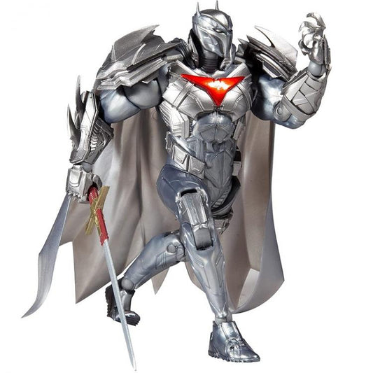 DC MULTIVERSE AZRAEL BATMAN SILVER ARMOR GOLD LABEL McFARLANE STATUA FIGURE 18cm