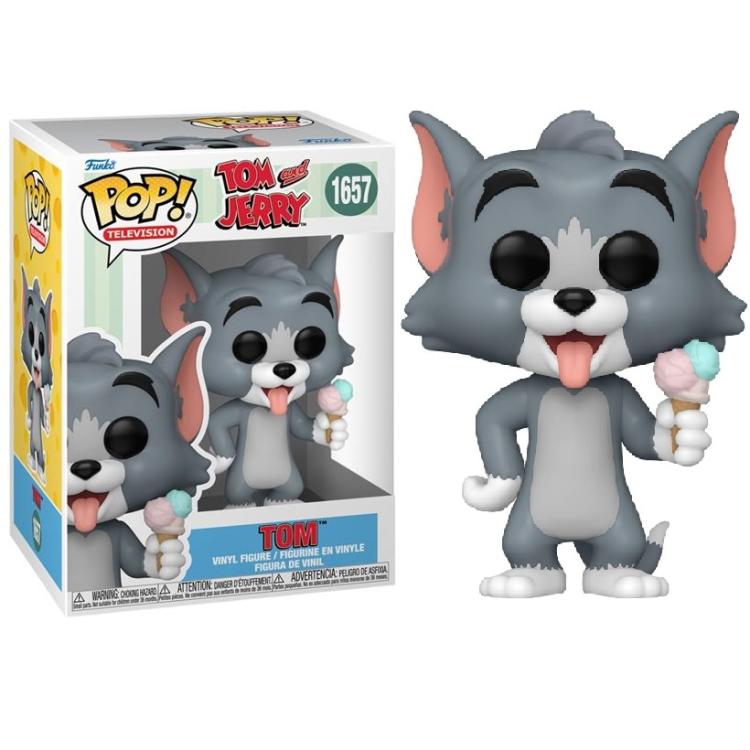 Funko Pop ! Television Tom And Jerry -(1657) Tom W/ Ice Cream Figure 9Cm Cartoon