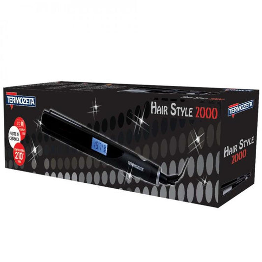 Termozeta Piastra Per Capelli Lisciante Ceramica Lcd 120°-210°C Hair Style 2000