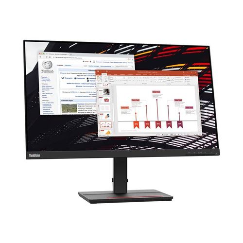 Lenovo Monitor 24" Thinkvision Led Full Hd Vga/Hdmi 62Aekat2It Nero Desktop