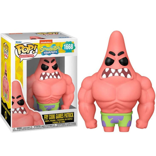 Funko Pop ! Animation Spongebob 25Th - (1668) Fry Cook Games Patrick Figure 9Cm