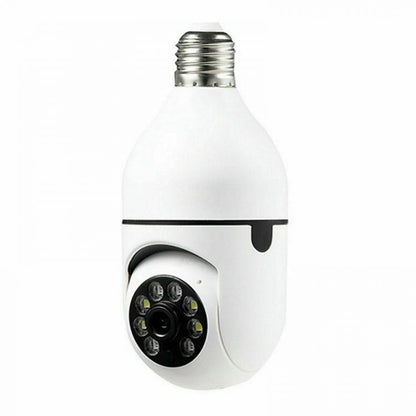 Telecamera E27 Ip Lampadina Nascosta Da Interno 360 Gradi Wireless Wifi Ptz Spia