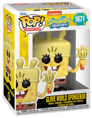Funko Pop ! Animation Spongebob 25Th (1671) Glove World Spongebob Figure Vinyl