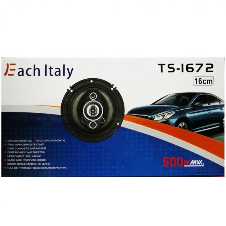 COPPIA CASSE ALTOPARLANTI AUTORADIO AUTO SPEAKER WOOFER STEREO 2 VIE 500W 16 CM