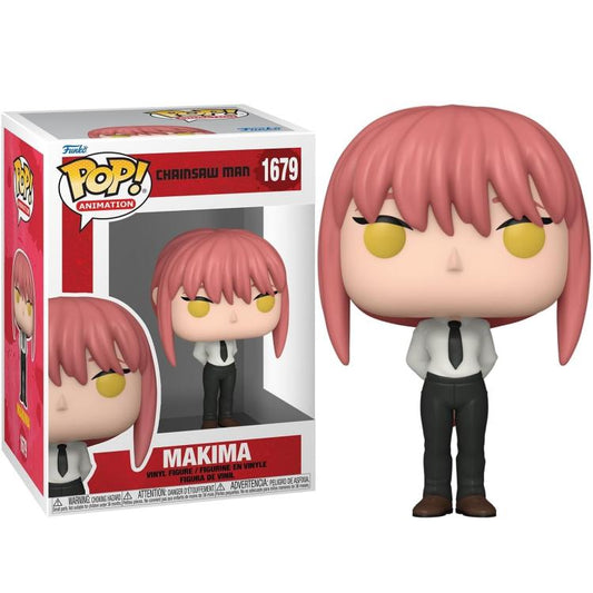 Funko Pop ! Animation Chainsaw Man (1679) Man Makima Vinyl Figure 9Cm Collezione