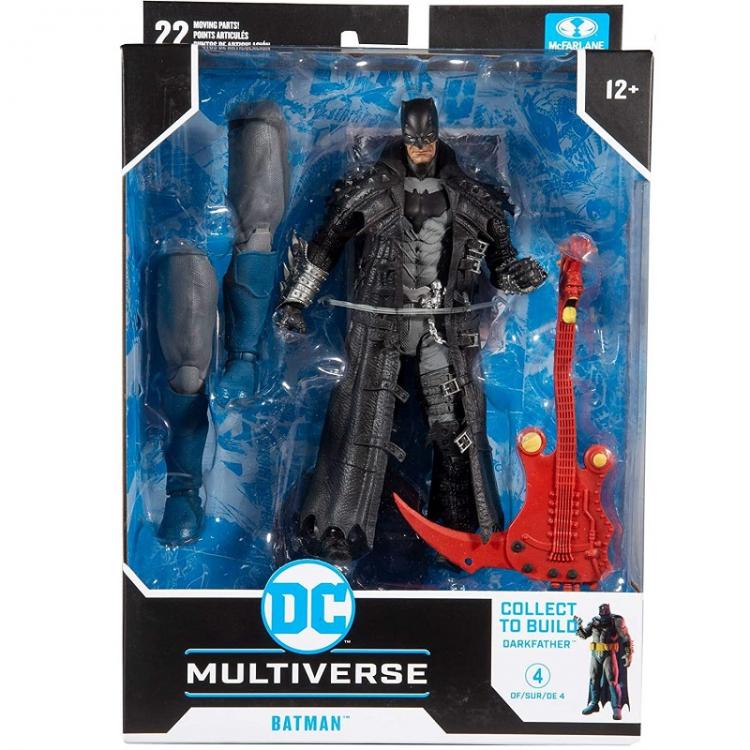 DC MULTIVERSE BATMAN DARK NIGHTS DEATH METAL DARKFATHER STATUA FIGURE BUILD 18cm