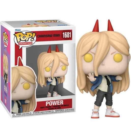 Funko Pop ! Animation Chainsaw Man (1681) Man Power Vinyl Figure 9Cm Collezione