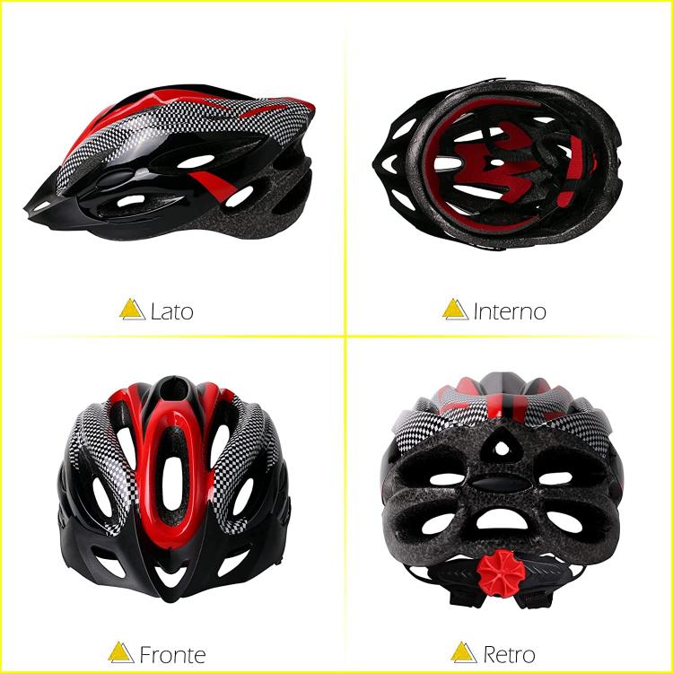 CASCO BICI REGOLABILE LEGGERO BICICLETTA CORSA MOUNTAIN BIKE MTB STRADA CICLISMO