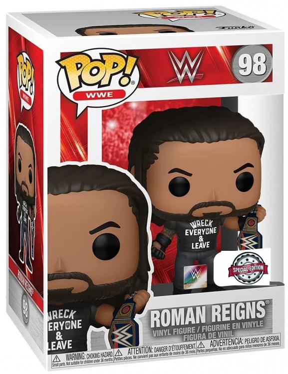 Funko Pop Wwe Roman Reigns (Special Edition) 98 Statuetta Wrestling Vinyl Figure