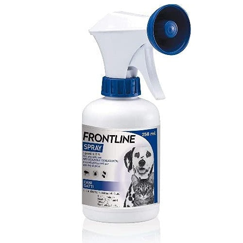 Frontline Spray 250 Ml | Antiparassitario Cani Gatti Anti Zecche Pulci Pidocchi