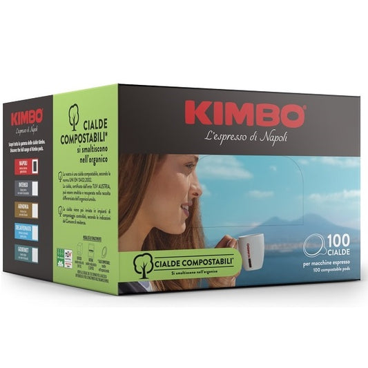 Kimbo Box Cialde 44Mm Napoli Da 100Pz - Aroma Intenso Gusto Deciso E Napoletano