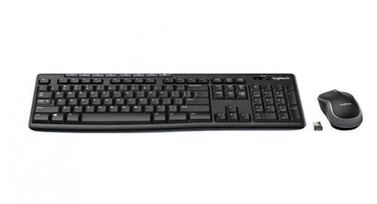 Logitech Kit Tastiera Mouse Ambidestro Wireless Mk270 Universale Windows Pc