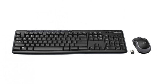 Logitech Kit Tastiera Mouse Ambidestro Wireless Mk270 Universale Windows Pc