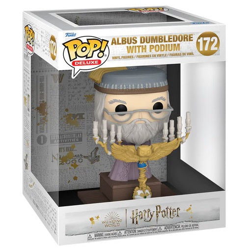 Funko Pop ! Harry Potter - (172) Albus Dumbledore W/ Podium Prof. Silente 15Cm