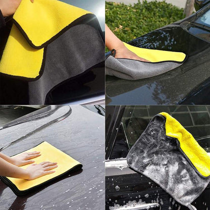 2pz PANNO MICROFIBRA ASSORBENTE INTERNO ESTERNO VETRI AUTO ANTI ALONI GRAFFIO