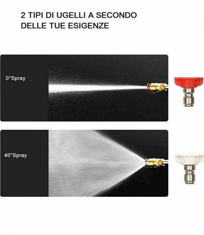 Idropulitrice A Batteria 21V | Alta Pressione Portatile Senza Fili Lavaggio Auto