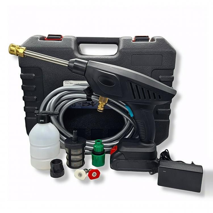 Idropulitrice A Batteria 21V | Alta Pressione Portatile Senza Fili Lavaggio Auto