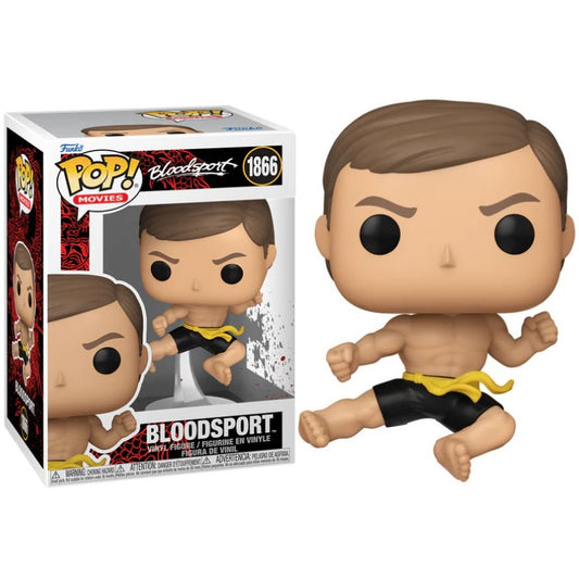 Funko Pop ! Movies Bloodsport (1866) Jean-Claud Van Damme (Frank Dux) Figure 9Cm