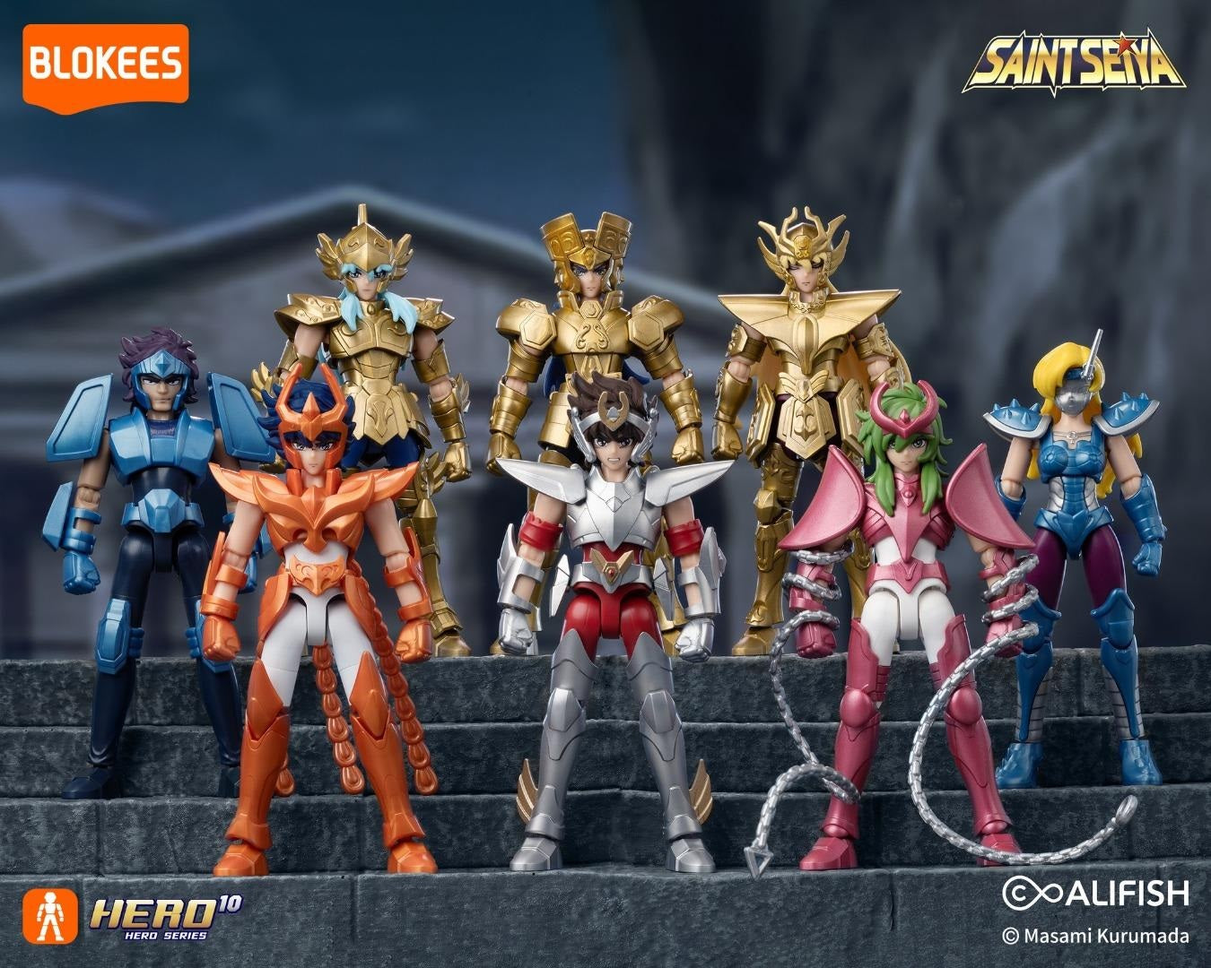 Blokees - Saint Seiya - Galaxy Version 04 - Gold Zodiac Vol (2) (Box Intero) - Action Figure 75034