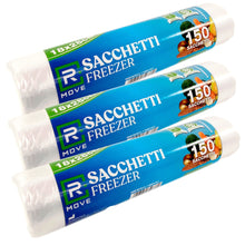 3 Rotoli Da 150 Buste Sacchetti 18x28 Sacchi Freezer Alimenti Congelatore Frigo