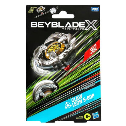Hasbro - Beyblade X - Starter Pack Top (Claw Leon 5-60P) 1 Trottola Bey (G0193)