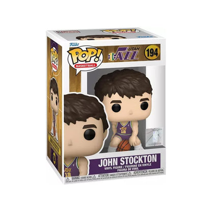 Funko Pop ! Nba Legends - (194) John Stockton Legends Jazz Vinyl Figure 9Cm
