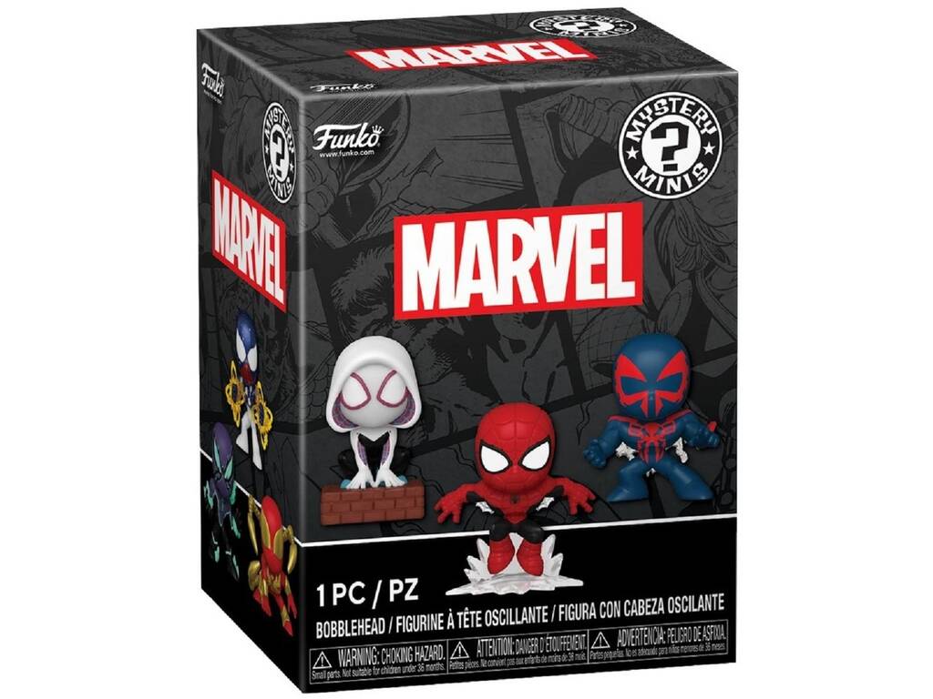 Funko Mystery Minis: Marvel SpiderMans (1pz Random) Mini Figure Da Collezione