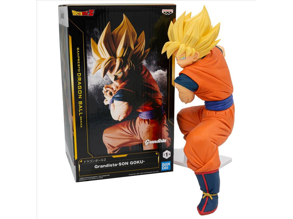 Banpresto Grandista Dragon Ball Z: Goku Super Saiyan Statua Da Collezione - Figure 22cm PVC