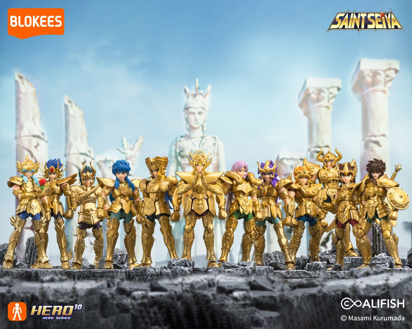 Blokees - Saint Seiya - Galaxy Version 04 - Gold Zodiac Vol (2) (Box Intero) - Action Figure 75034
