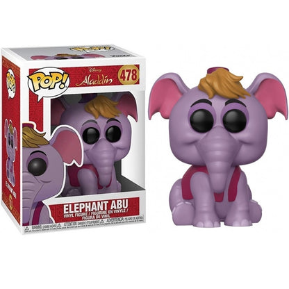 Funko Pop ! Disney Aladdin - (478) Elephant Abu - Statuetta Vinyl Figure 9Cm
