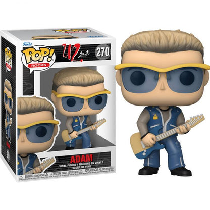 Funko Pop ! Rocks U2 Zoo Tv - Adam Clayton (270) Vinyl Figure Band Rock Music