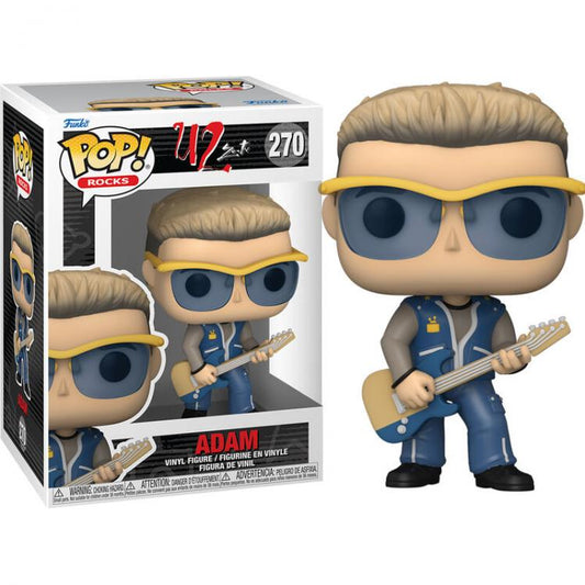 Funko Pop ! Rocks U2 Zoo Tv - Adam Clayton (270) Vinyl Figure Band Rock Music
