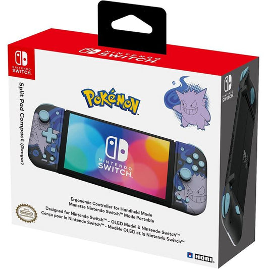 Hori Split Pad Compact Pokemon Genagar Controller Per Nintendo Switch/Oled